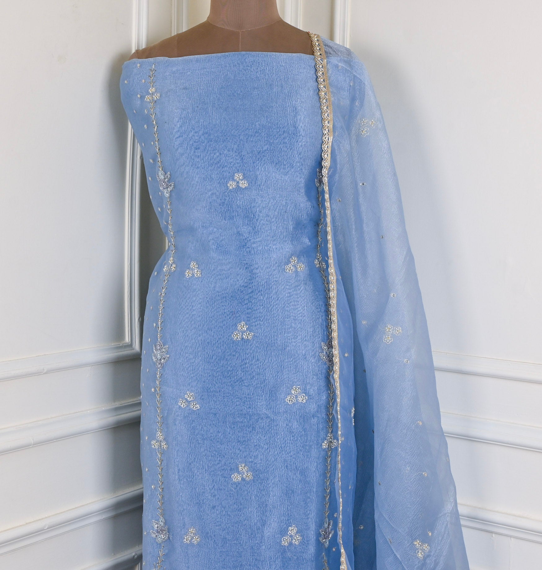 Crush Blue Unstitched Suit