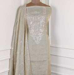 Linen Off-White Unstitched Suit