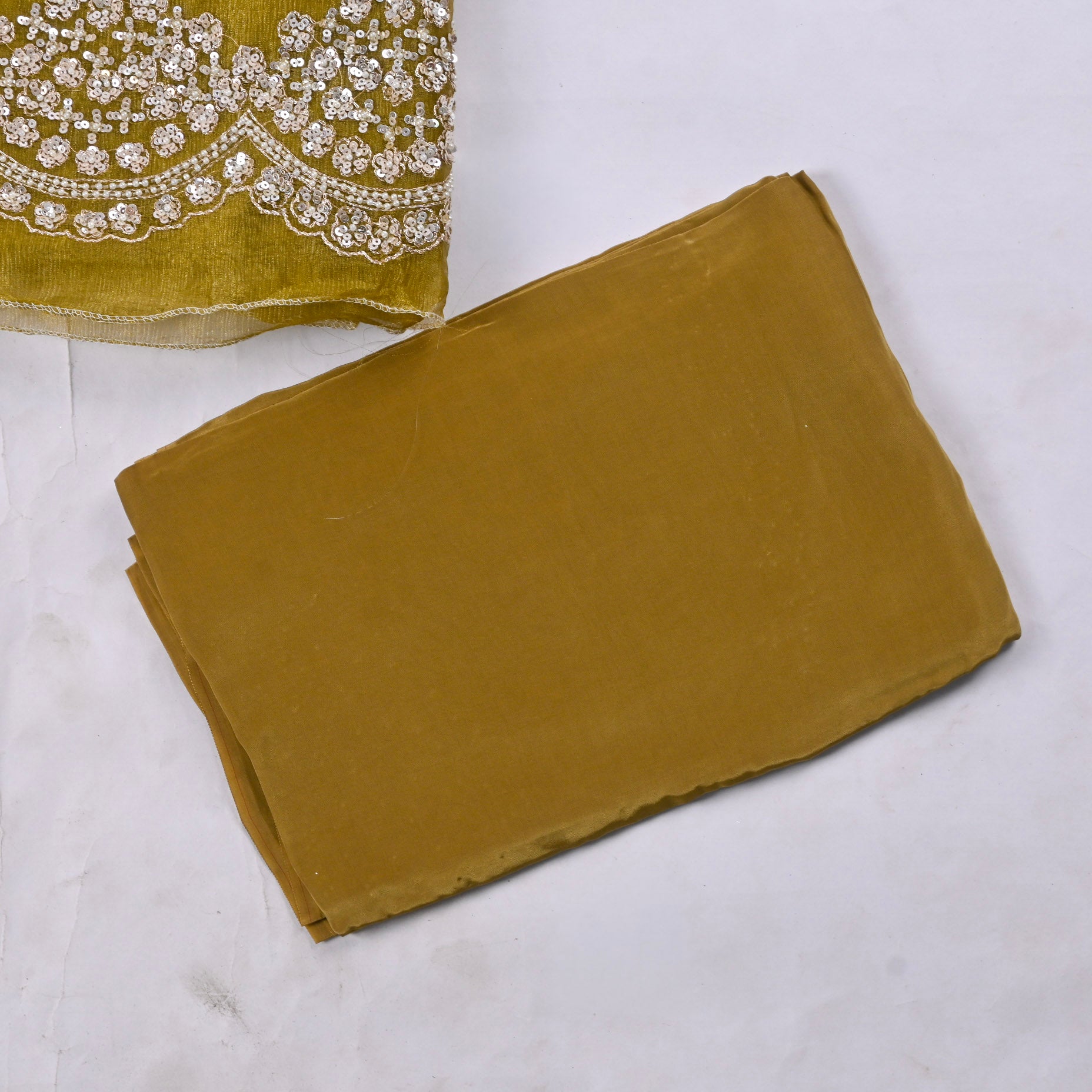 Crush Mehandi Unstitched Suit