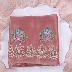 Glass Shimmer Peach Unstitched Suit
