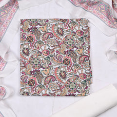 Crepe Off-White Unstitched Suit