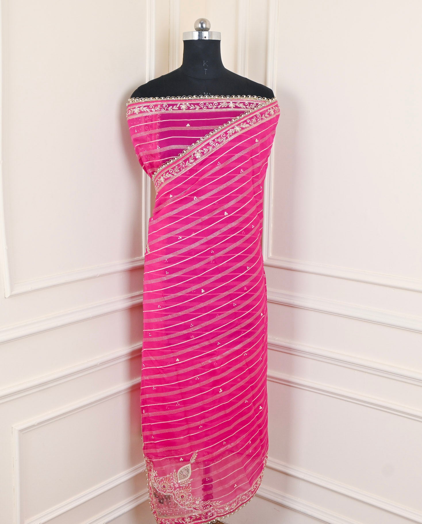 Raw Silk Pink Unstitched Suit