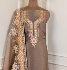 Shimmer Grey Unstitched Suit