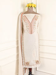 Shimmer Orange Unstitched Suit