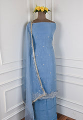 Crush Blue Unstitched Suit