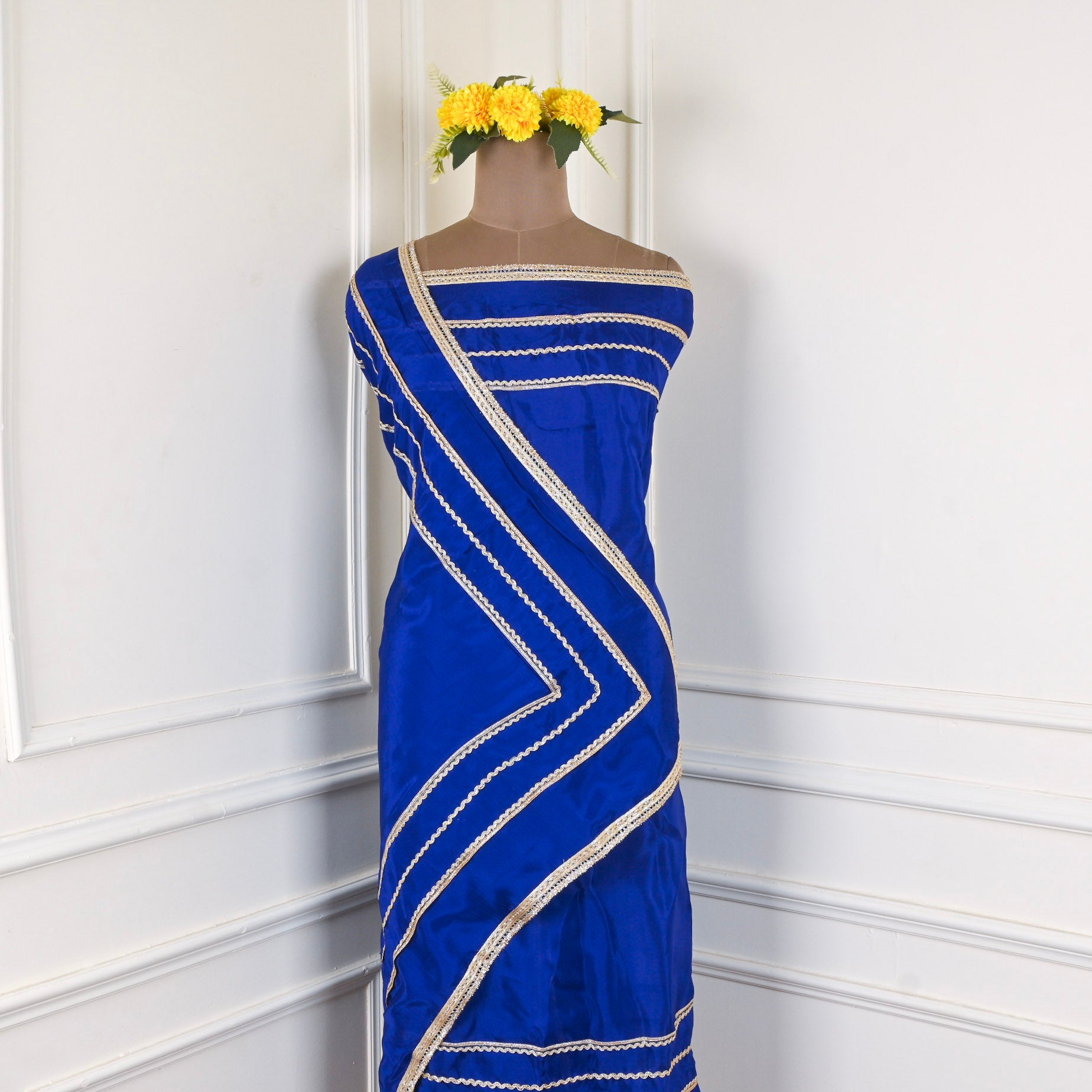 Crepe Blue Unstitched Suit