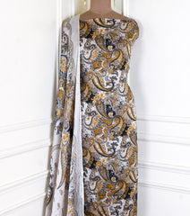 Chinon Yellow Unstitched Suit