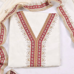 Glass White Unstitched Suit