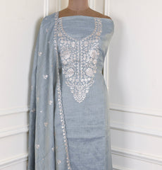Linen Grey Unstitched Suit