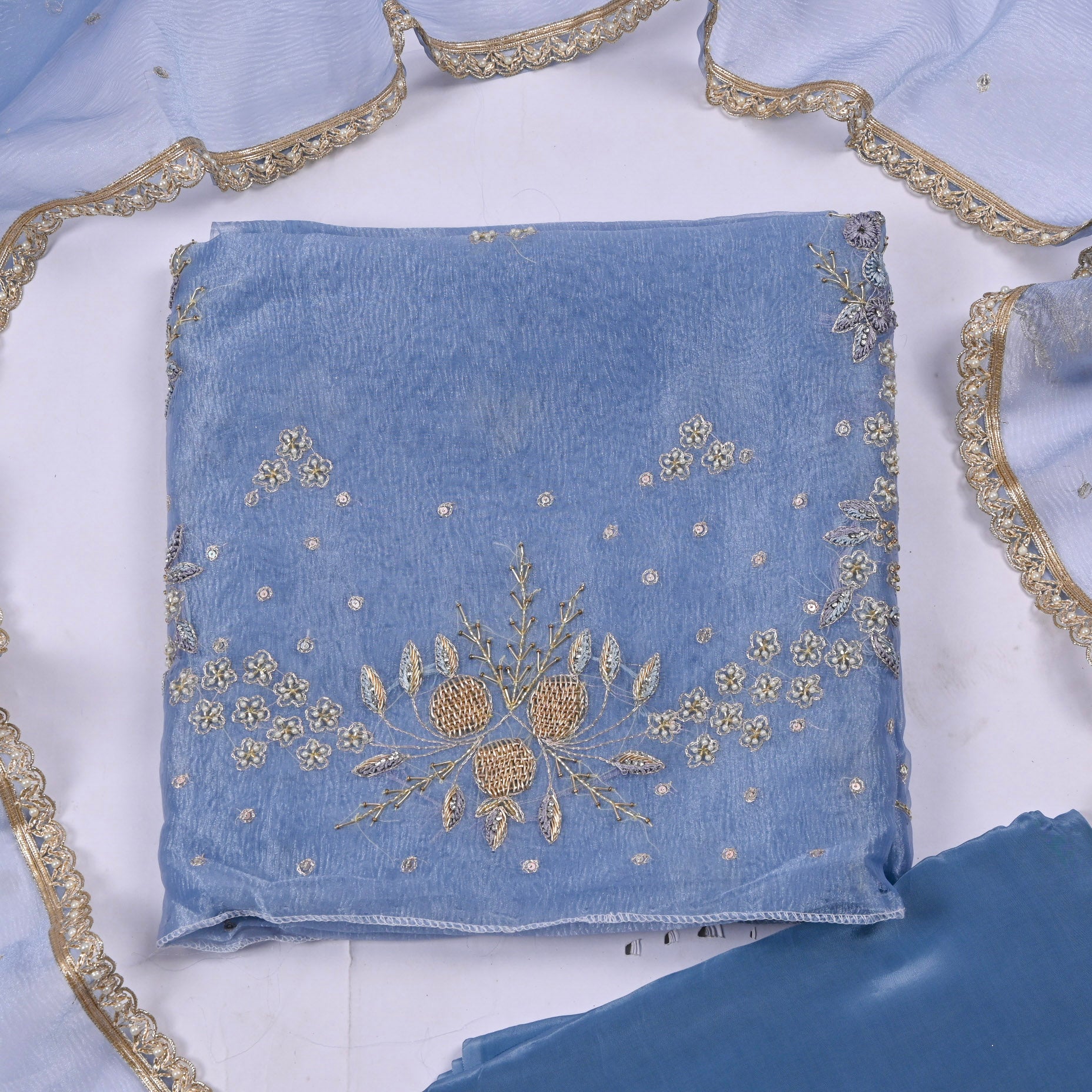 Crush Blue Unstitched Suit