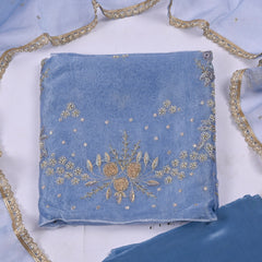 Crush Blue Unstitched Suit