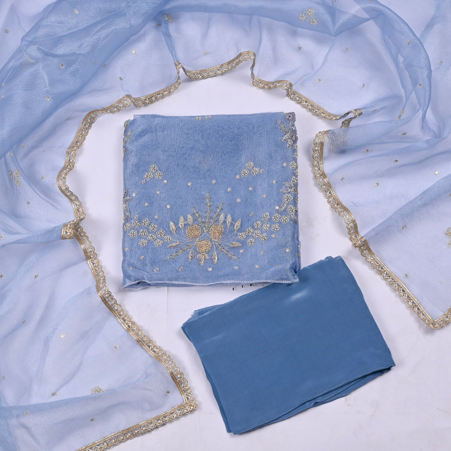 Crush Blue Unstitched Suit