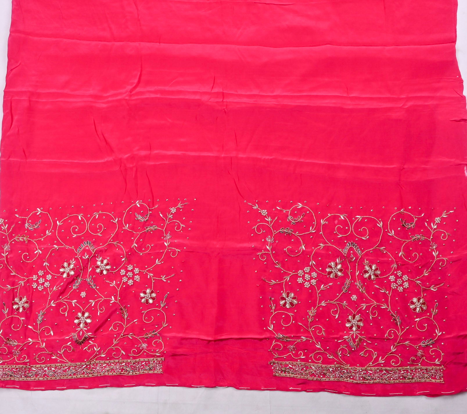 Glass Shimmer Pink Unstitched Suit