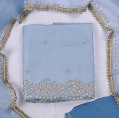 Crush Blue Unstitched Suit