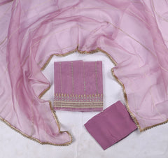 Crush Lavender Unstitched Suit