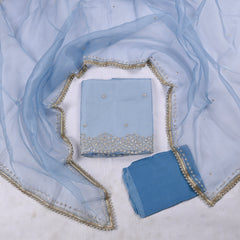 Crush Blue Unstitched Suit