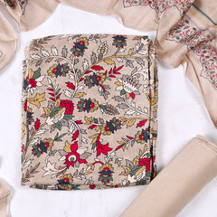 Chinon Beige Unstitched Suit