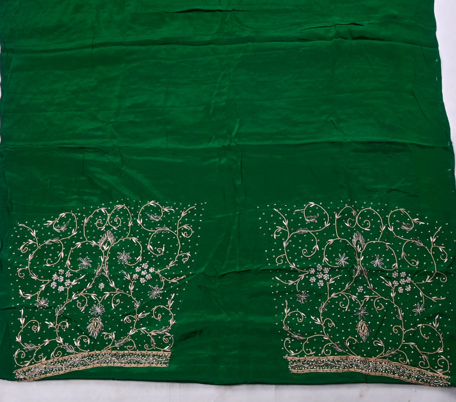Glass Shimmer Green Unstitched Suit