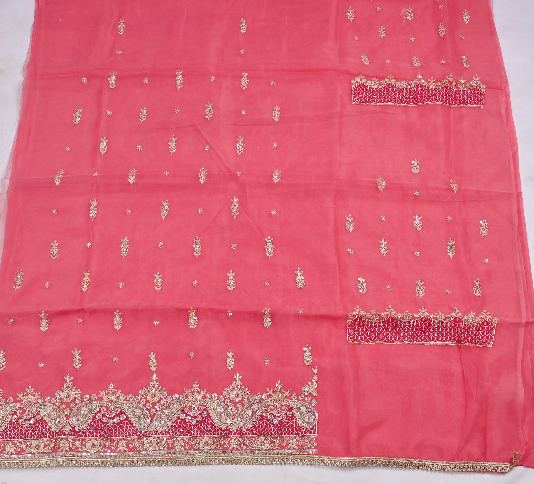 Glass Pink Unstitched Suit