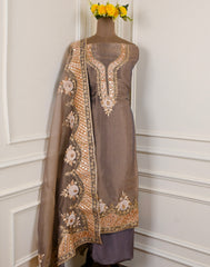 Shimmer Grey Unstitched Suit