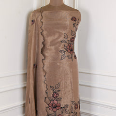 Shimmer Brown Unstitched Suit