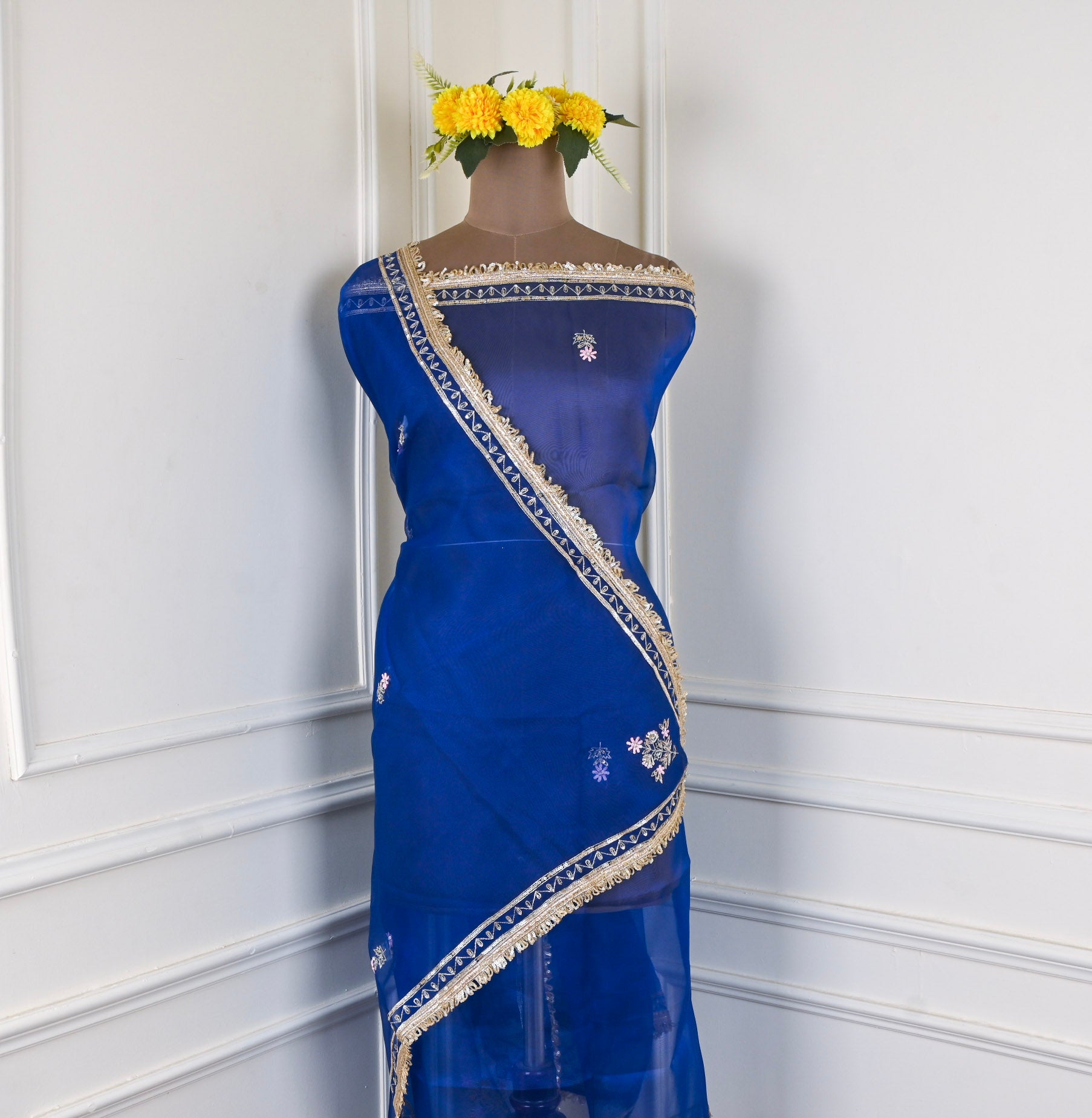 Glass Blue Unstitched Suit