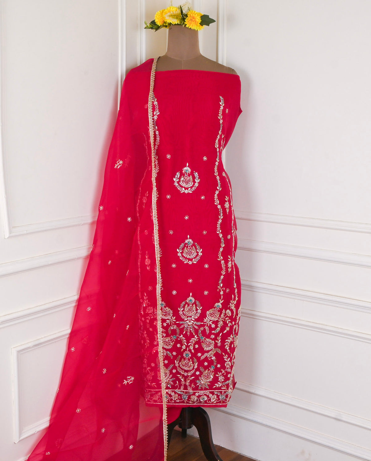 Glass Magenta Unstitched Suit