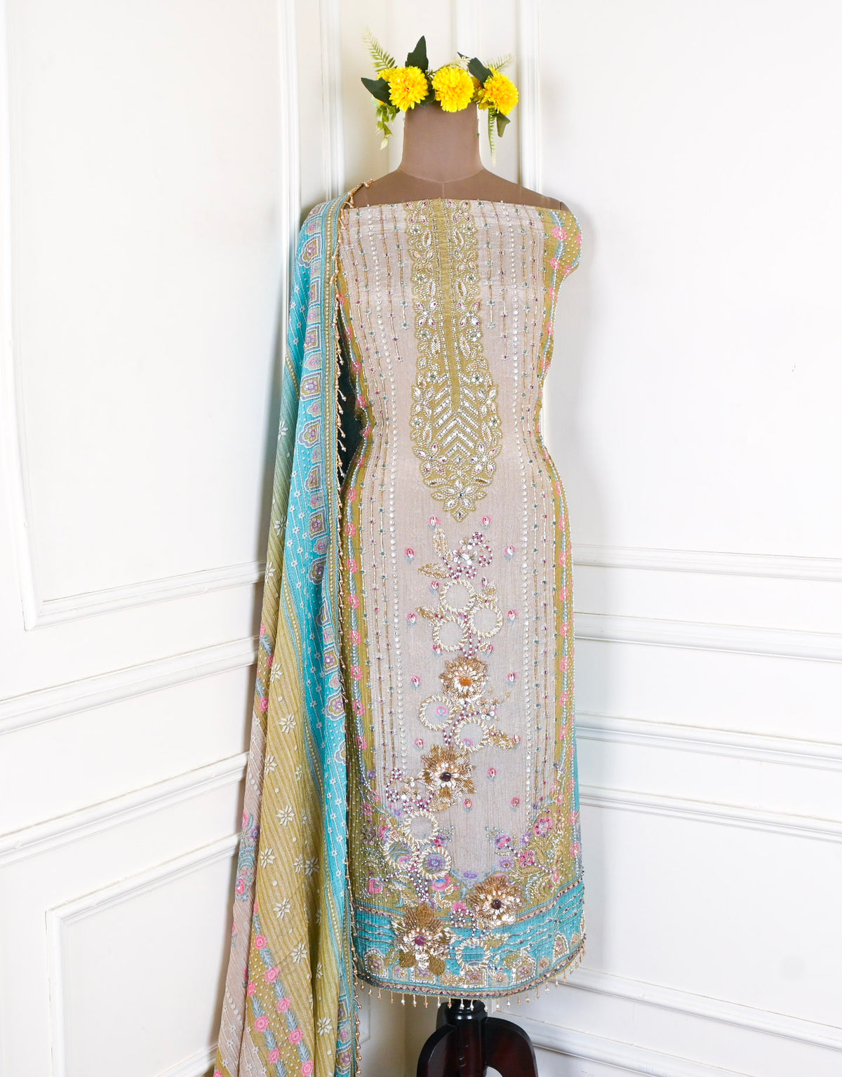 Crush Yellow Unstitched Suit