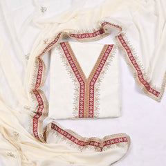Glass White Unstitched Suit