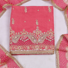 Glass Pink Unstitched Suit