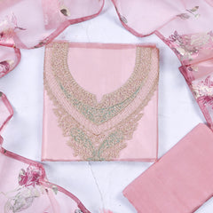 Glass Pink Unstitched Suit