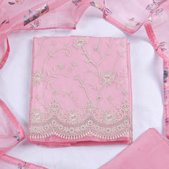 Glass Pink Unstitched Suit