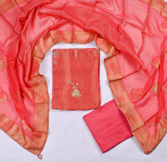 Shimmer Red Unstitched Suit