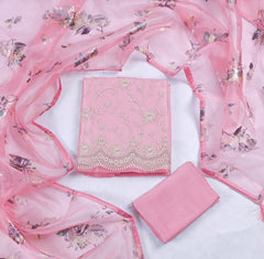Glass Pink Unstitched Suit