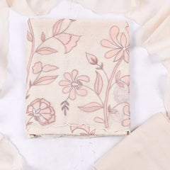 Mul Cotton Off-White Unstitched Suit