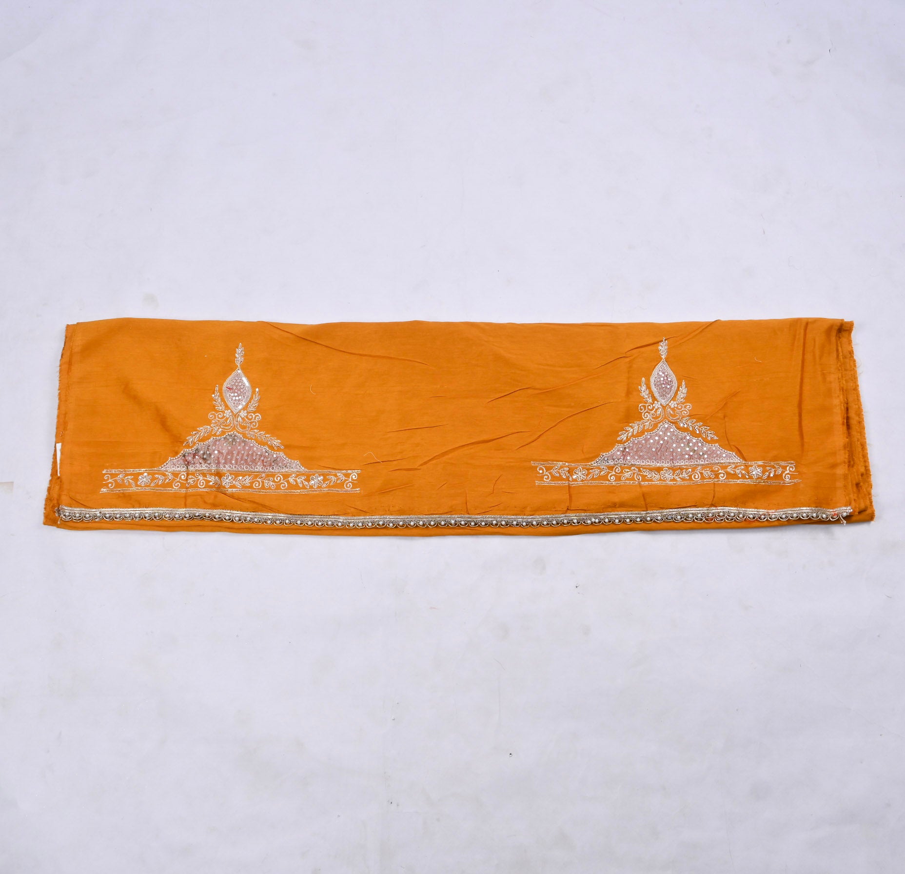 Raw Silk Yellow Unstitched Suit