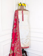 Burberry Silk Off-White Unstitched Suit