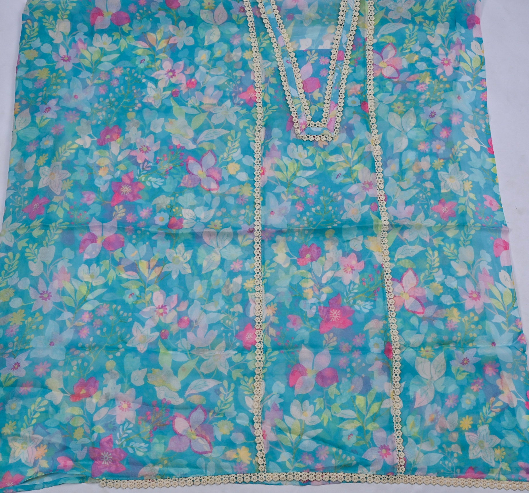 Burberry Sky Blue Unstitched Suit