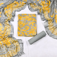 Chinon Yellow Unstitched Suit