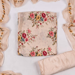 Crepe Off-White Unstitched Suit
