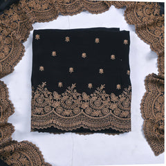 Crepe Black Unstitched Suit