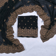 Crepe Black Unstitched Suit