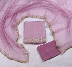 Crush Lavender Unstitched Suit