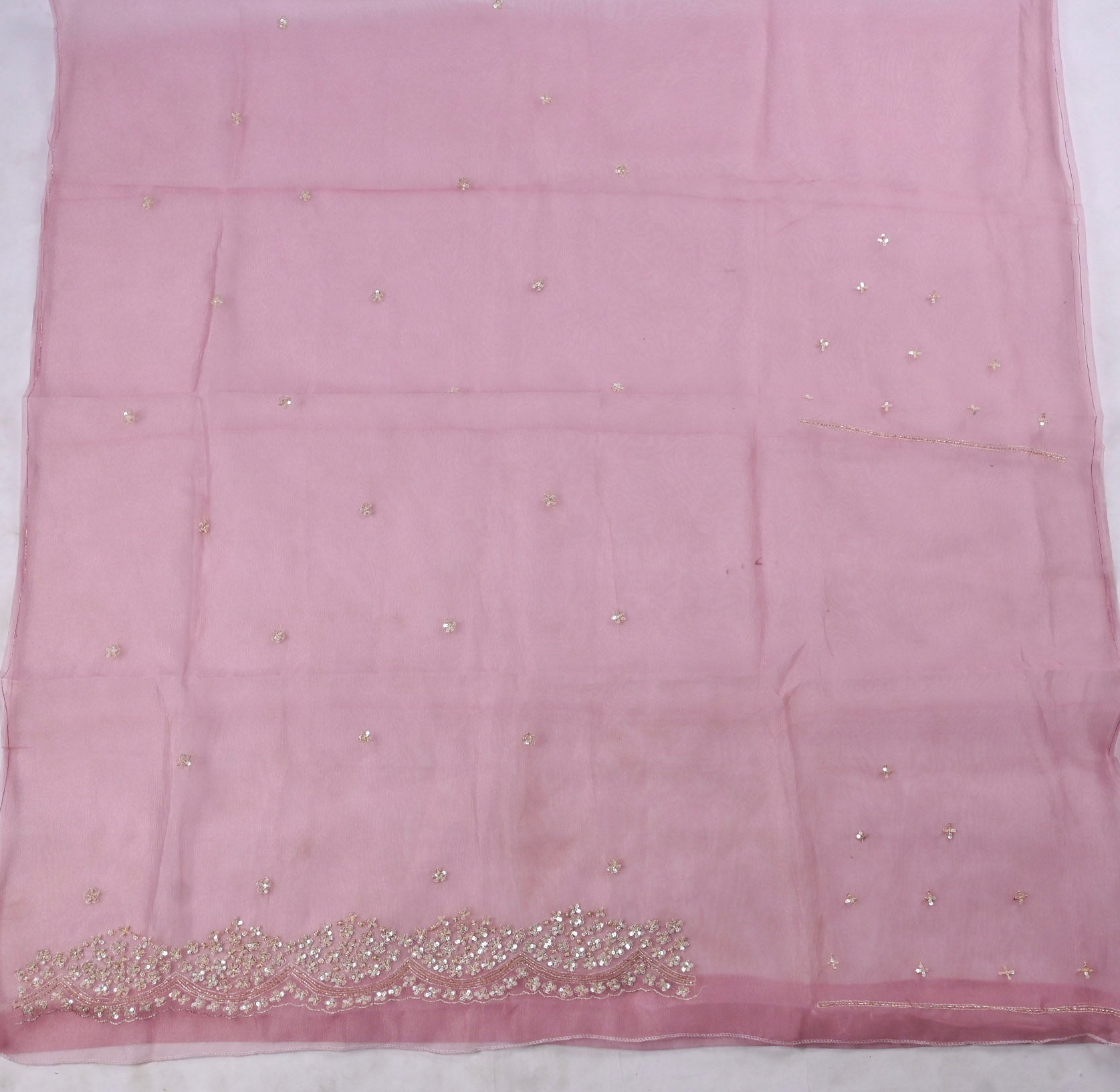 Crush Baby Pink Unstitched Suit