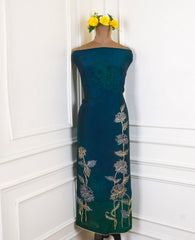 Organza Blue Unstitched Suit