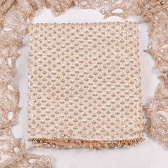 Shimmer Beige Unstitched Suit