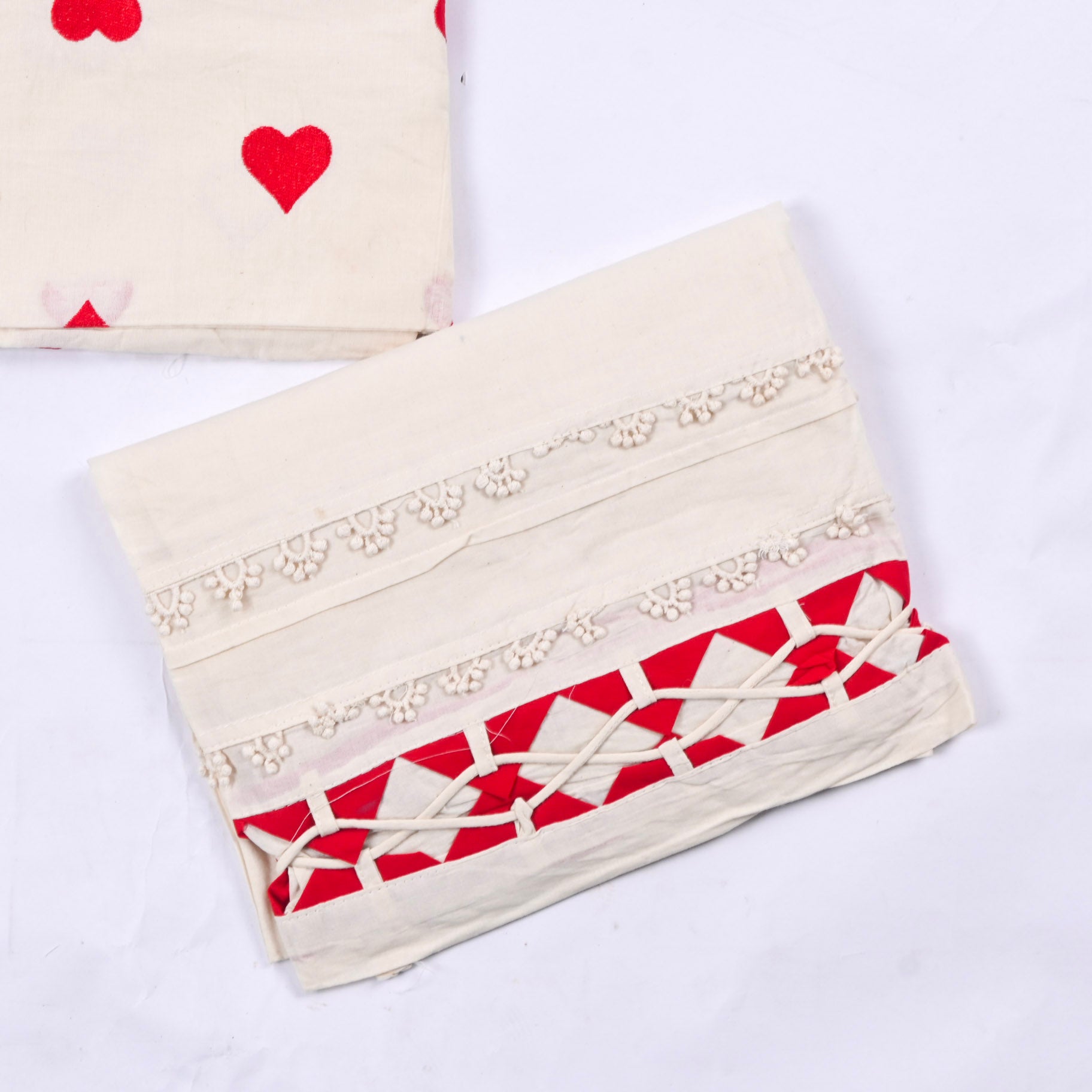 Cotton White Unstitched Suit