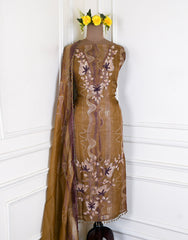 Burberry Mehandi Unstitched Suit