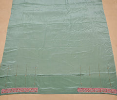 Organza Sea Green Unstitched Suit