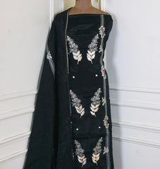 Crepe Black Unstitched Suit
